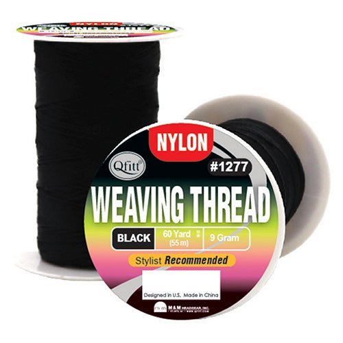 VIP Extensions M&M NYLON WEAVING THREAD BLACK 60YD Hair Extension Accessories White Smoke