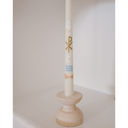 Be A Heart Living Water Baptism Candle (Multicolor) Candles Dark Gray