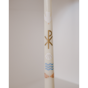Be A Heart Living Water Baptism Candle (Multicolor) Candles Dark Gray