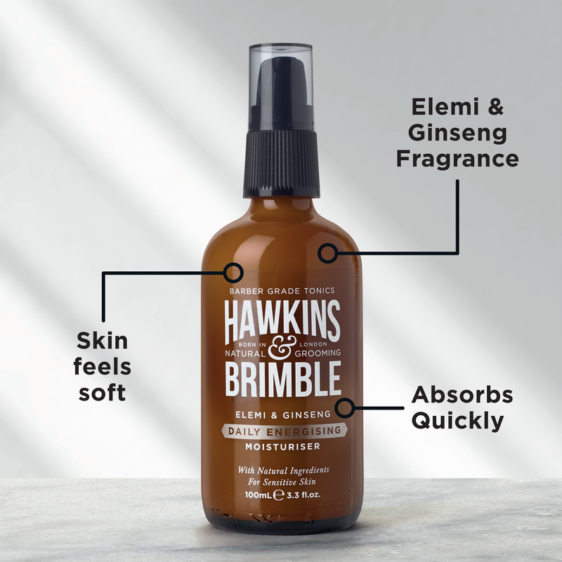 Hawkins & Brimble COM Daily Energizing Moisturizer 3.4 fl oz Skincare Light Gray