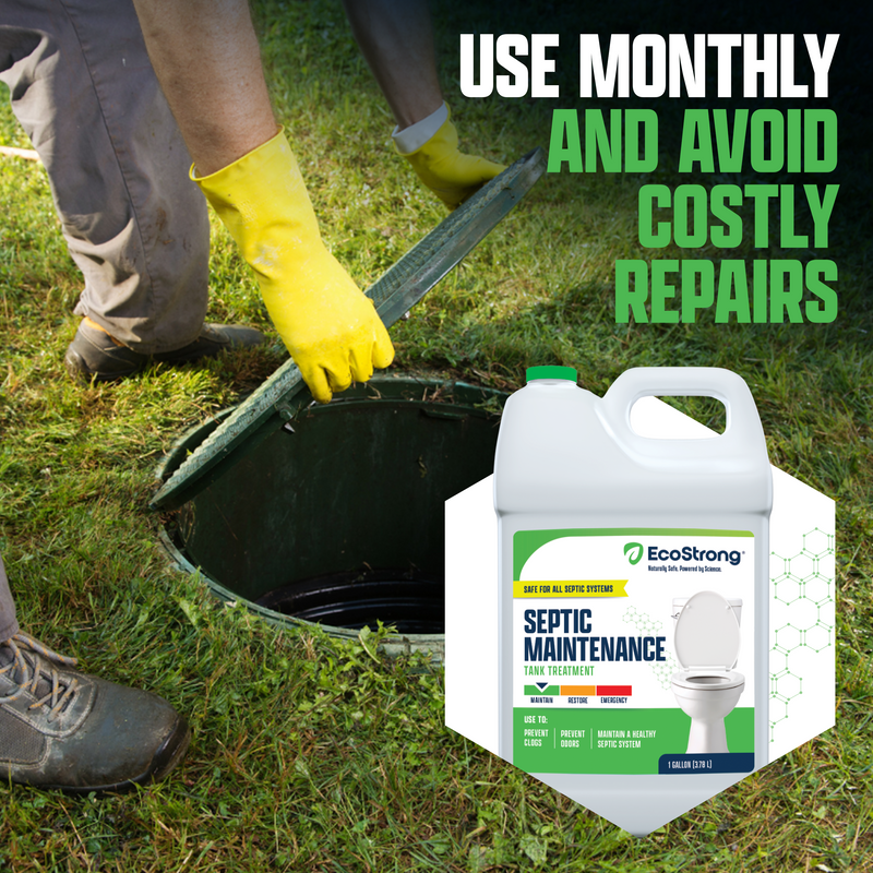EcoStrong Septic Tank Treatment Liquid Drain & Septic > Septic System Maintenance White Smoke 1 Gallon