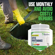 EcoStrong Septic Tank Treatment Packs Drain & Septic > Septic System Maintenance Black 24 x 1 oz packs,12 x 1 oz Packs,6 x 1 oz packs