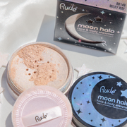 Rude Cosmetics Moon Halo Face & Body Shimmer Highlighter Light Gray Aurora,Milky Way,Moonlit