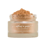 Athar'a Pure Moroccan Glow Detoxifying Face Mask (Vegan, 100% Natural) Face Tan
