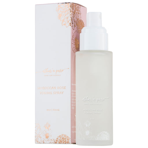 Athar'a Pure Moroccan Rose Toning Spray - Natural Rose Water Toner Face Light Gray