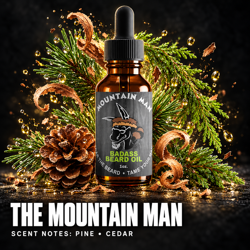 Badass Beard Care The Mountain Man Beard Oil OIL Black