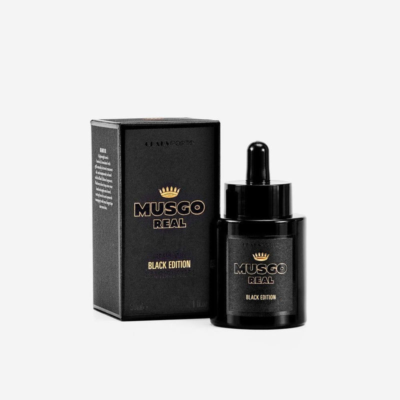 Musgo Musgo Real Beard Oil Black Edition 1 fl Oz Beard Oil Dark Slate Gray