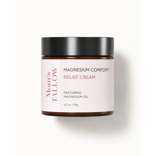 Mom’s Tallow Magnesium Comfort Relief Cream Misty Rose 4 oz