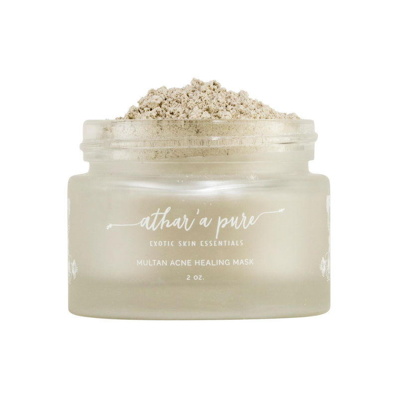 Athar'a Pure Multan Acne Activated Charcoal Healing Mask Face Gray