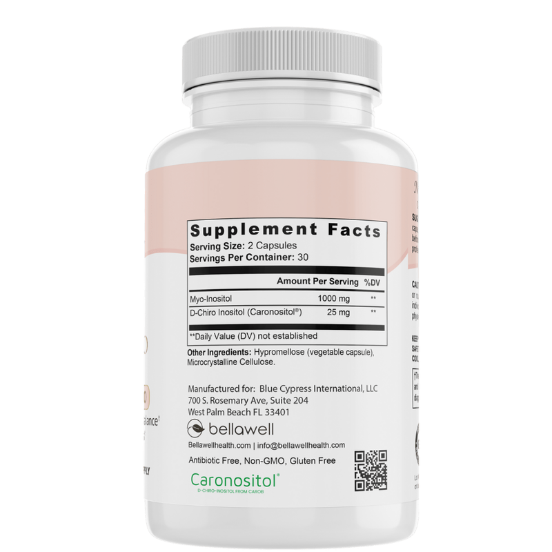 Bellawell Health Myo D-Chiro Inositol (IP6) by Bellawell Capsules Lavender