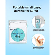 MySmile MySmile Woven Dental Floss Pale Turquoise 50 Yards x 2,50 Yards x 4