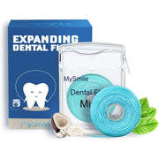 MySmile MySmile Woven Dental Floss Steel Blue 50 Yards x 2
