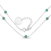 Bids.com 1.89 Carat Genuine Emerald .925 Sterling Silver Necklace Necklaces White Smoke Default Title