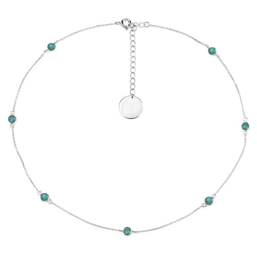Bids.com 1.89 Carat Genuine Emerald .925 Sterling Silver Necklace Necklaces White Smoke