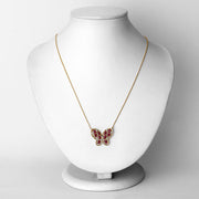 Bids.com 2.36 Carat Genuine Ruby and White Zircon .925 Sterling Silver Necklace Necklaces White Smoke