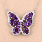 Bids.com 4.32 Carat Genuine Amethyst .925 Sterling Silver Necklace Necklaces Wheat