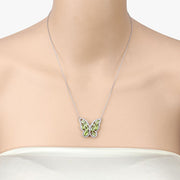 Bids.com 4.65 Carat Genuine Peridot .925 Sterling Silver Necklace Necklaces Wheat