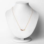 Bids.com 0.32 Carat Genuine Garnet .925 Sterling Silver Necklace Necklaces Lavender size 18.00