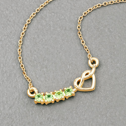 Bids.com 0.28 Carat Genuine Peridot .925 Sterling Silver Necklace Necklaces Dark Gray size 18.00