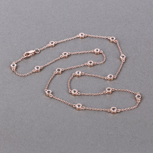 Bids.com 1.62 Carat Genuine Morganite .925 Sterling Silver Necklace Necklaces Light Slate Gray size 18.00
