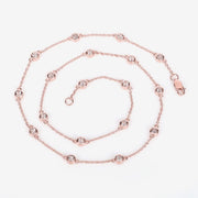 Bids.com 1.62 Carat Genuine Morganite .925 Sterling Silver Necklace Necklaces White Smoke size 18.00