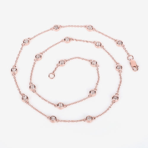 Bids.com 1.62 Carat Genuine Morganite .925 Sterling Silver Necklace Necklaces White Smoke size 18.00