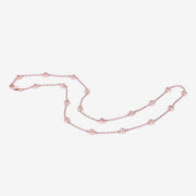 Bids.com 1.62 Carat Genuine Morganite .925 Sterling Silver Necklace Necklaces White Smoke size 18.00