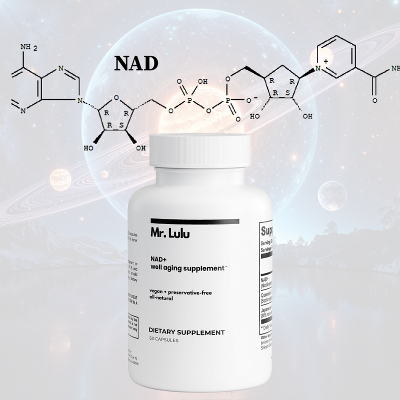 Mr. Lulu Skincare NAD+ Well Aging  Supplement Light Gray SINGLE,BUY 2 GET 5% OFF