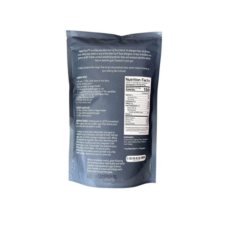 gfJules gfJules NADA Flour Food Items White Smoke Pack of 1,Pack of 4,Case of 12