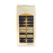 VIP Extensions Nail Fairy Premium Series Long Glitter Press-On Nails White Smoke 3NA-CMC214-A
