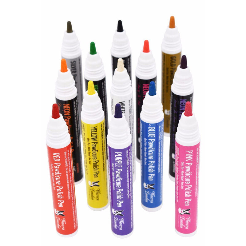 Warren London Pawdicure Polish Pens - Choose From 13 Colors! - Dog Nail Polish Dog Nail Polish White Smoke Pink,Blue,Red,Purple,Yellow,Black,White,Silver,Gold,Neon Pink,Neon Purple,Neon Orange,Neon Green