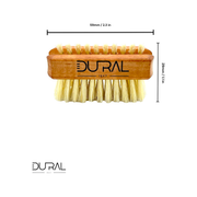 Dural Dural Pear wood hand/nail brush with natural bristles - 1 & 5 rows Hand/Nail Brush Chocolate
