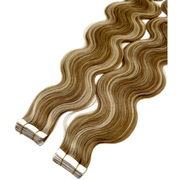 VIP Extensions Narcia Remy Siberian Body Wave Tape - 24" Hair Extension White Smoke 613/12