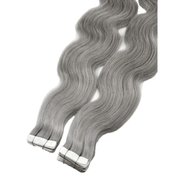 VIP Extensions Narcia Remy Siberian Body Wave Tape - 24" Hair Extension White Smoke SILVER