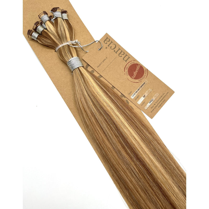 VIP Extensions Narcia Remy Siberian Hand Tied Weft 22" (100g) Hair Extension White Smoke Silky Straight / 8/22