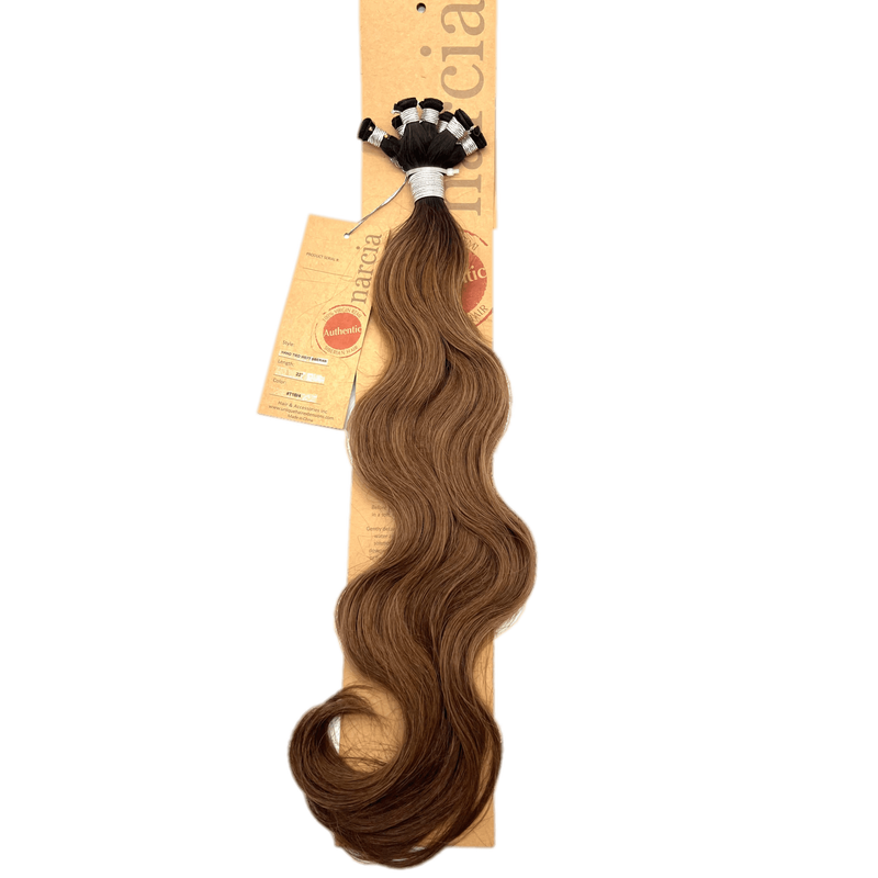 VIP Extensions Narcia Remy Siberian Hand Tied Weft 22" (100g) Hair Extension White Smoke Body Wave /T1B/4
