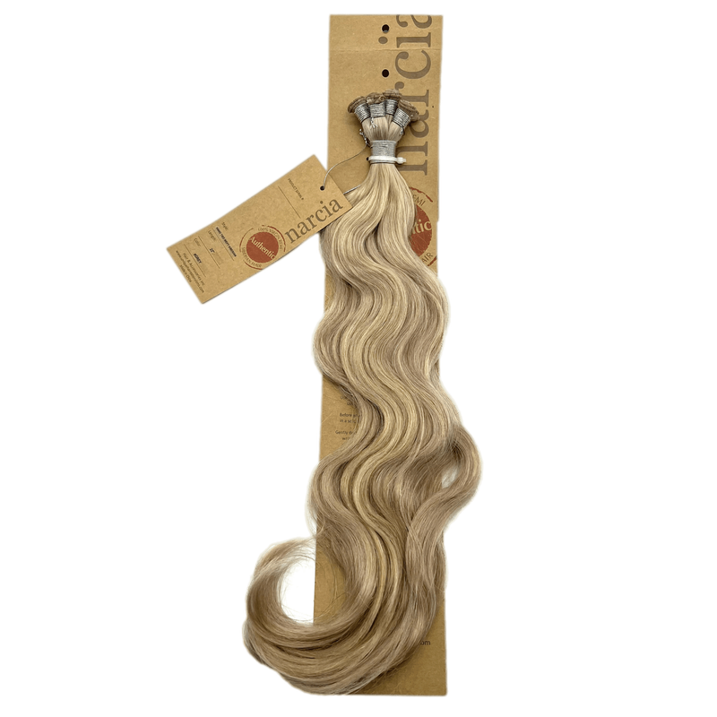 VIP Extensions Narcia Remy Siberian Hand Tied Weft 22" (100g) Hair Extension White Smoke Body Wave /GREY