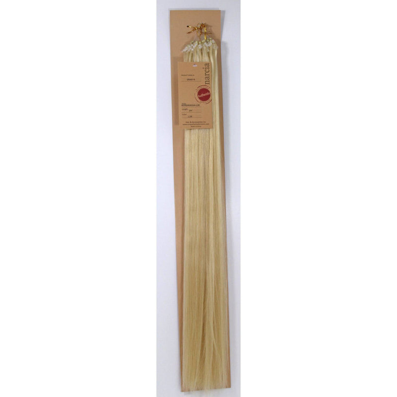 VIP Extensions Narcia Remy Siberian - Micro Ring - 24" Hair Extension Rosy Brown Silky Straight / 1B - Natural Black,Silky Straight / L26 Pure Blonde,Body Wave / 1B - Natural Black,Body Wave / L26 Pure Blonde