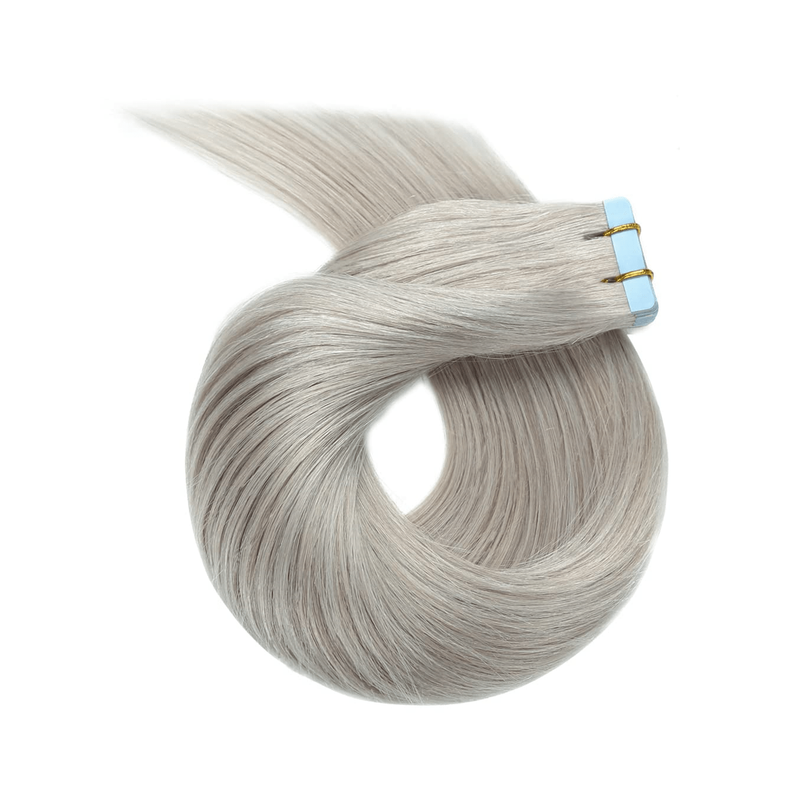VIP Extensions Narcia Remy Siberian - Tape - 24" Hair Extension White Smoke Silver