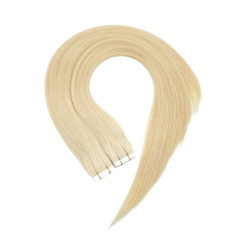 VIP Extensions Narcia Remy Siberian - Tape - 24" Hair Extension White Smoke L26 - Pure Blonde