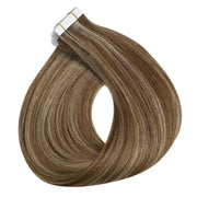 VIP Extensions Narcia Remy Siberian - Tape - 24" Hair Extension White Smoke P8/22 Ash Brown/ Light Blonde