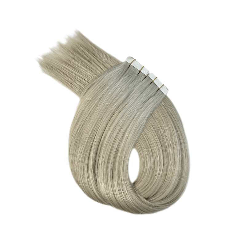 VIP Extensions Narcia Remy Siberian - Tape - 24" Hair Extension White Smoke Grey