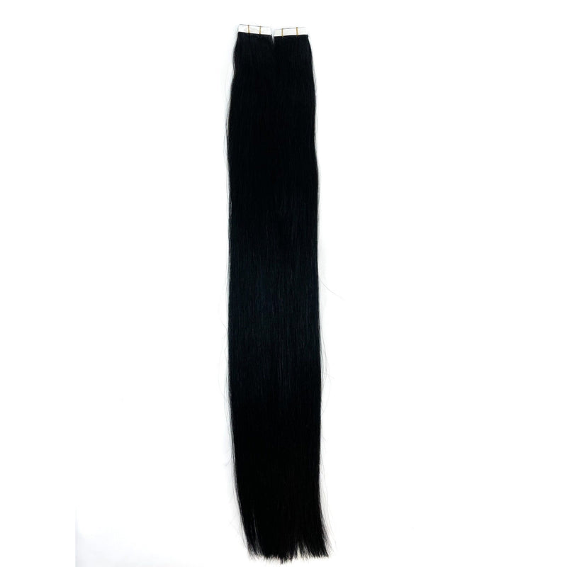 VIP Extensions Narcia Remy Siberian - Tape - 24" Hair Extension Black 1 - Jet Black