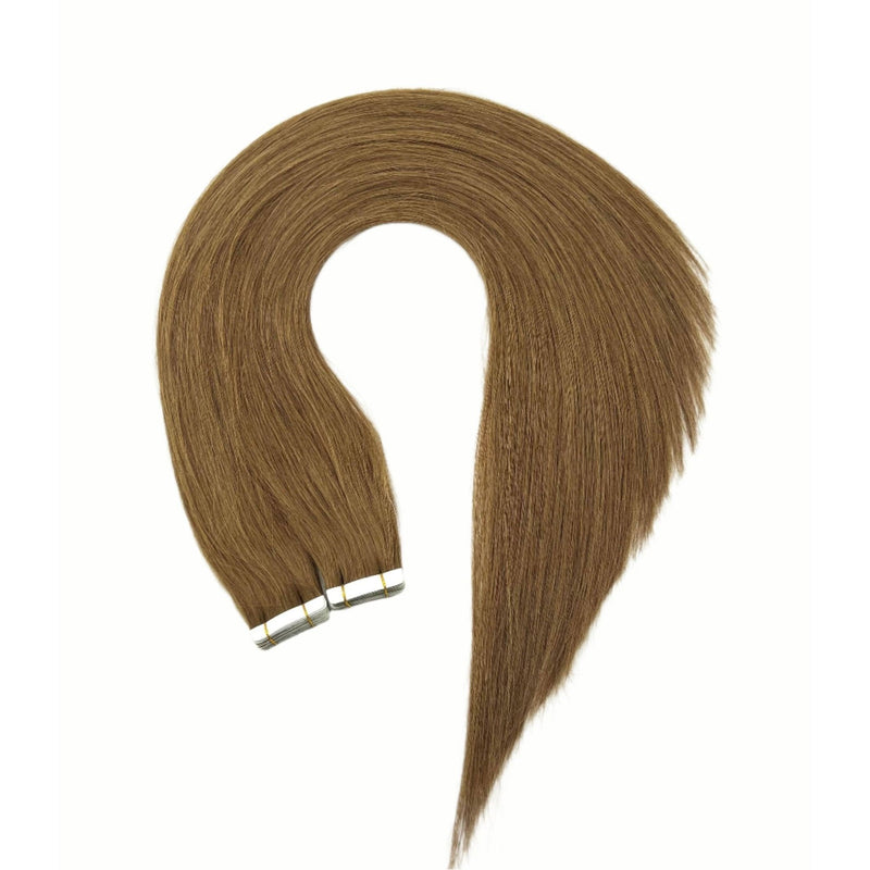 VIP Extensions Narcia Remy Siberian - Tape - 24" Hair Extension White Smoke 8 - Medium Ash Brown