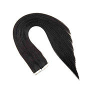 VIP Extensions Narcia Remy Siberian - Tape - 24" Hair Extension White Smoke 1B (off Black)