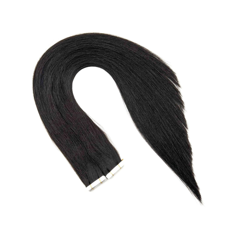 VIP Extensions Narcia Remy Siberian - Tape - 24" Hair Extension White Smoke 1B (off Black)