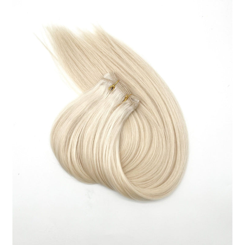 VIP Extensions Narcia Remy Siberian Weft Silky Straight - 18" Hair Extension White Smoke 18" / Platinum White