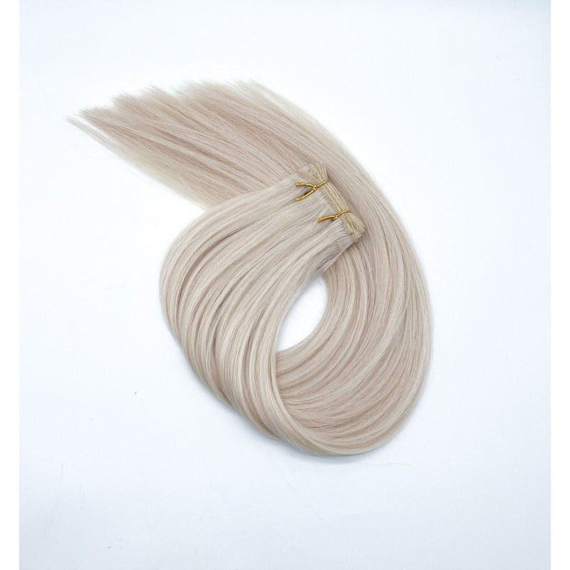 VIP Extensions Narcia Remy Siberian Weft Silky Straight - 18" Hair Extension White Smoke 18" / Platinum Grey