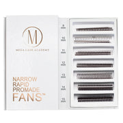 Mega Lash Academy Narrow 6D Rapid Promade Fans® - 1050 Fans Promade Fans Lavender 0.07 / C / Mixed 9-15 mm,0.07 / CC / Mixed 9-15 mm,0.07 / D / Mixed 9-15 mm