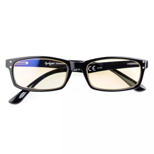 eyekeeper.com Narrow Blue Light Filter Reading Glasses 1-CG103 Eyeglasses White Smoke Black / without magnification,Black / +1.00,Black / +1.25,Black / +1.50,Black / +1.75,Black / +2.00,Black / +2.25,Black / +2.50,Black / +3.50,Black / +0.50,Black / +0.75